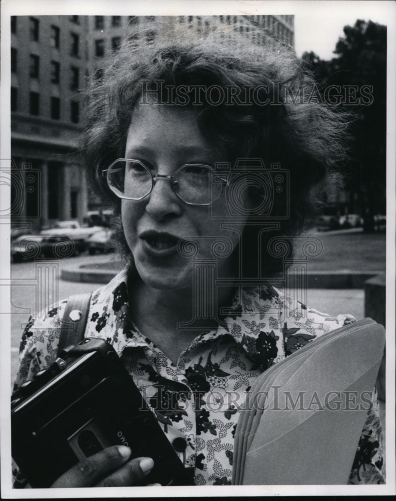 1975 Press Photo Carol Knoll-Ohio Coordinator, Political Rights Defense Fund - Historic Images