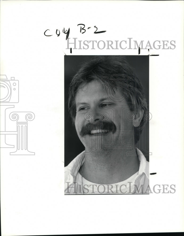 1990 Press Photo Cleveland Police Officer Sgt. Charles W. Lane - cvb12383 - Historic Images