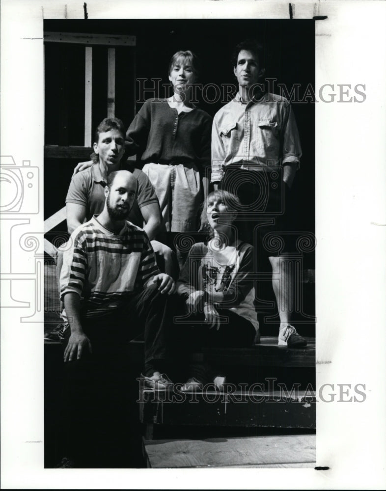 1990 Press Photo Cast Member of the Beck Cente Play - cvb12426 - Historic Images