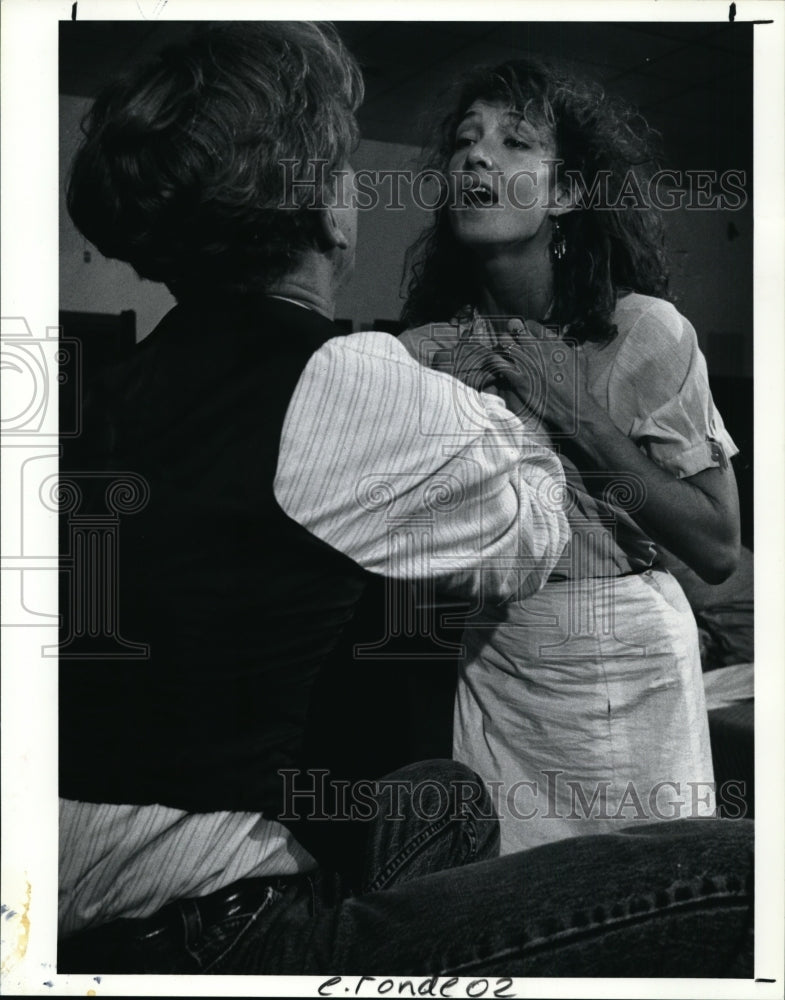 1990 Press Photo Rehearsal of La Ronde Plays. - cvb12427 - Historic Images