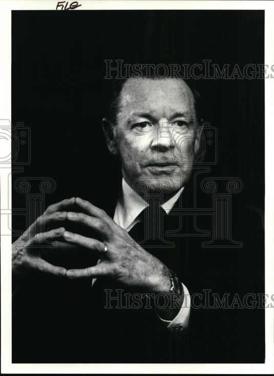 1985 Press Photo John Colinson, president of the Chessie Railroad - cvb12443 - Historic Images