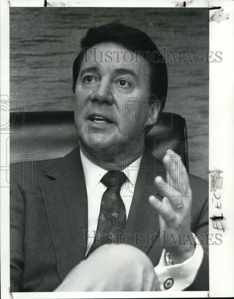 1990 Press Photo Frank Valenta, Cleveland AFL-CIO - cvb12627 - Historic Images