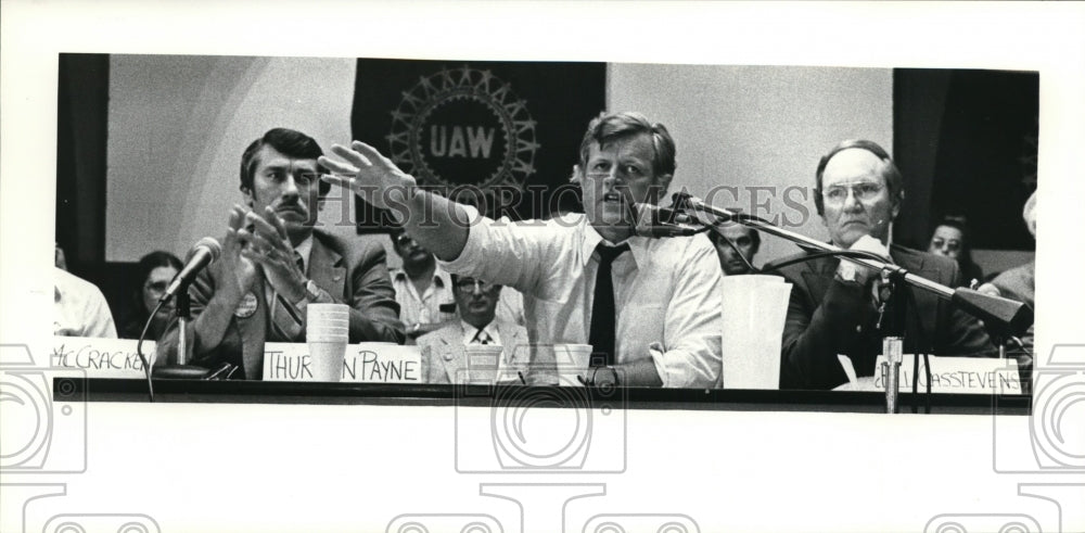 1980 Press Photo Sen Edward M Kennedy trip to Ohio - cvb12666 - Historic Images