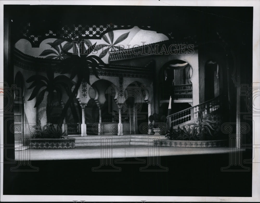 1966 Deset Song Play stage setting-Historic Images