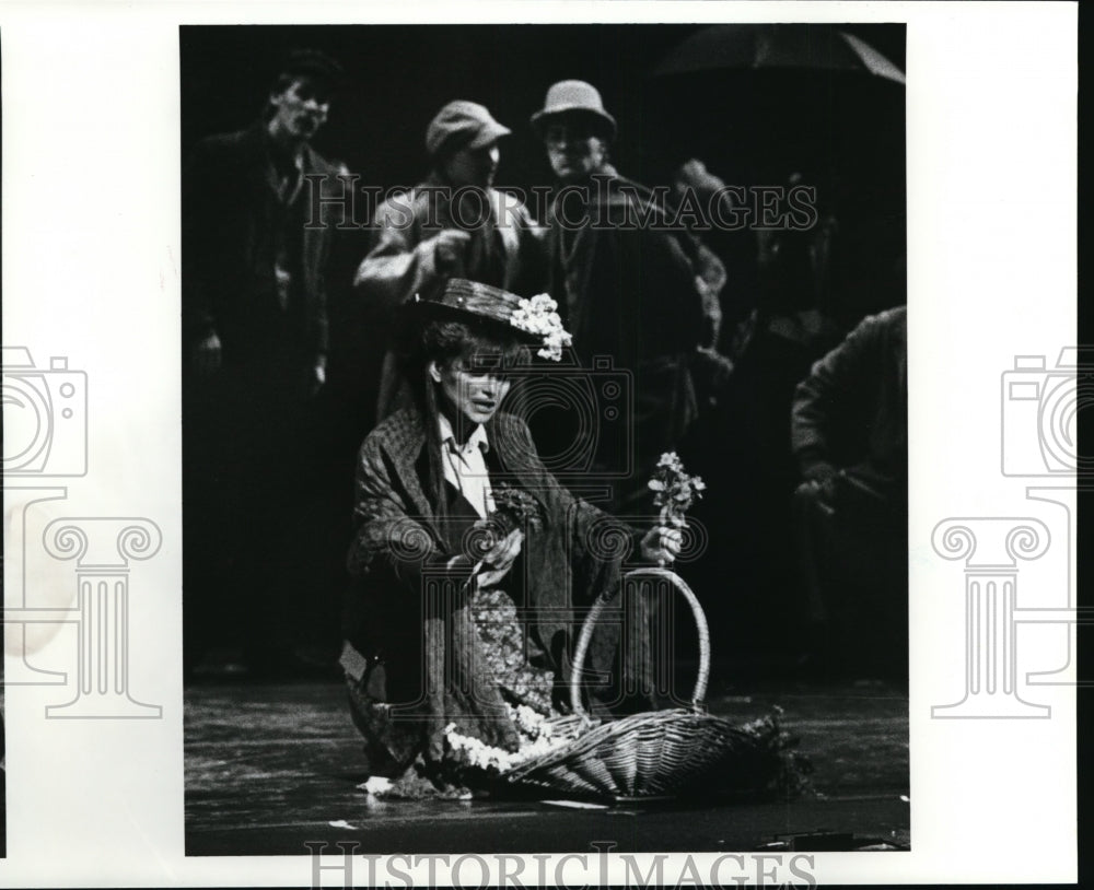 1989 Press Photo Eliza Doolittle in Rehearsal of My Fair Lady - cvb12900 - Historic Images