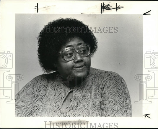 1985 Press Photo Lena Jackson, new CMHA tenant head - cvb12933 - Historic Images