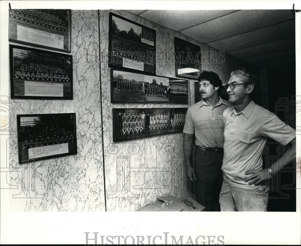 1985 Press Photo Ohio schools-Akron St.V-St. M High-Phil Castner-Ron Piekarski - Historic Images