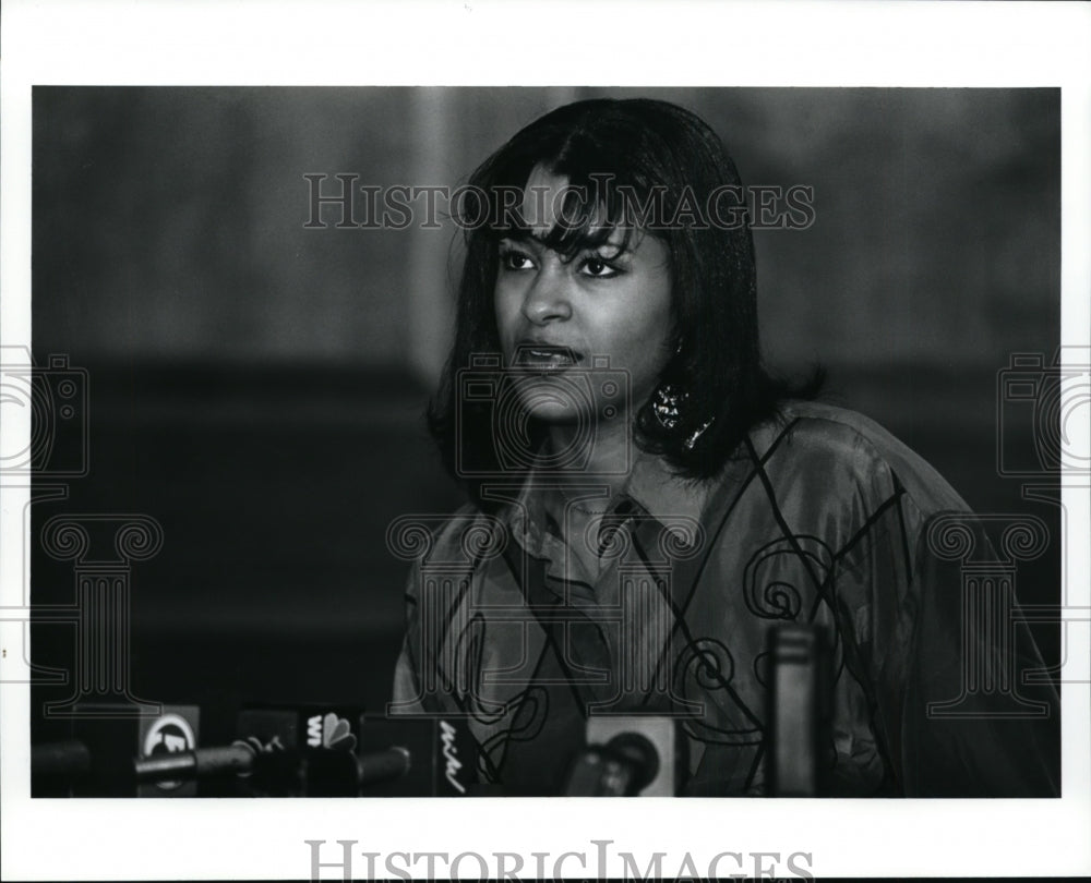 1992 Press Photo Claudia Jordan- Mike Tyson trial - cvb13413 - Historic Images