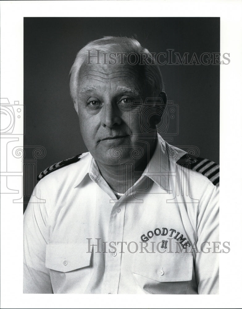 1989 Press Photo Capt. James V. Fryan, of the Goodtime II - cvb13625 - Historic Images