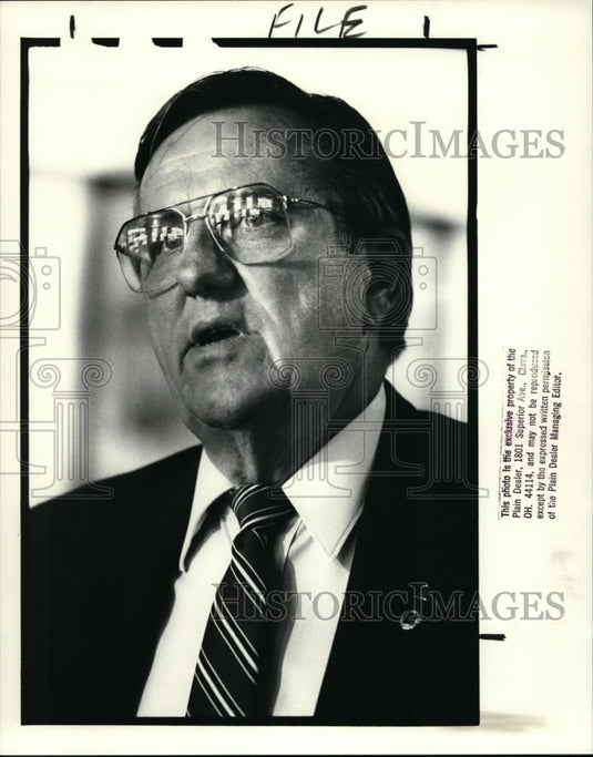 1988 Press Photo Bill Jennings President and Director of Dist. 54 - cvb13658 - Historic Images