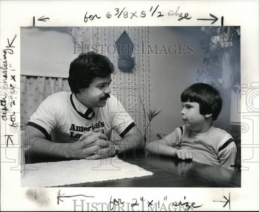 1983 Press Photo Steve Melvin of Madison & Brian BJ Budny Muscular Dystrophy Ass - Historic Images