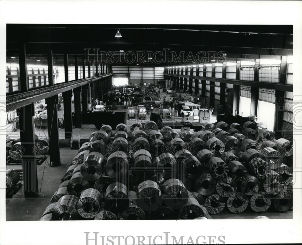 1991 Press Photo Steel Alloy Assembled at New Fralloy Plant - cvb13905 - Historic Images