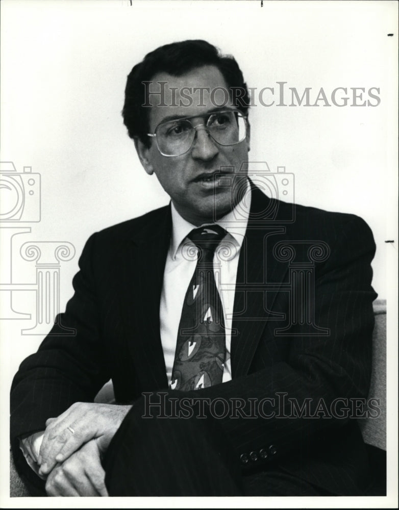 1991 Press Photo Israel Peleg, Israeli Council General - cvb13972 - Historic Images