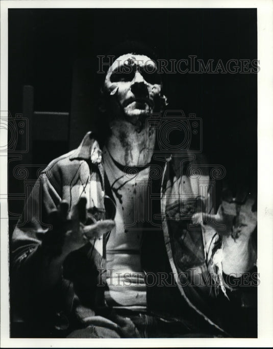1984 Press Photo Bloodview Haunted House, Broadview Heights, Ohio. Jim Kuchma. - Historic Images