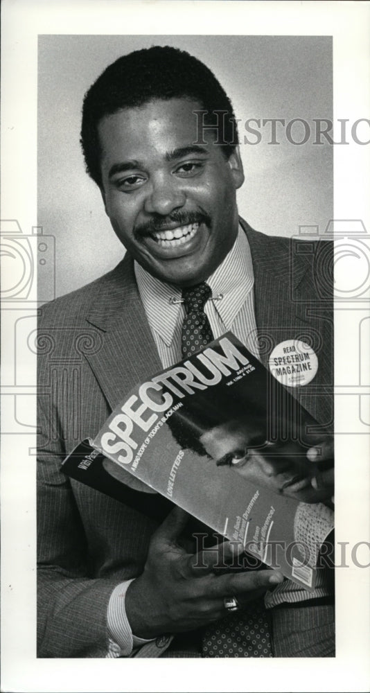 1982 Press Photo Rodney Reynolds, publisher of Spectrum Magazine - cvb14213-Historic Images