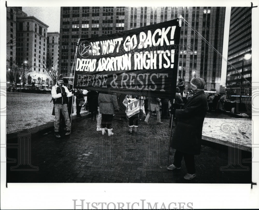 1989 Press Photo Abortion Rights Action League annual rally - cvb14312 - Historic Images