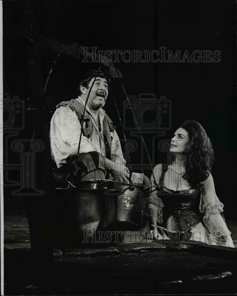 1966 Press Photo  Man Of La Moncha-musical play-Harvey  Lembeck, Maura Wedge - Historic Images