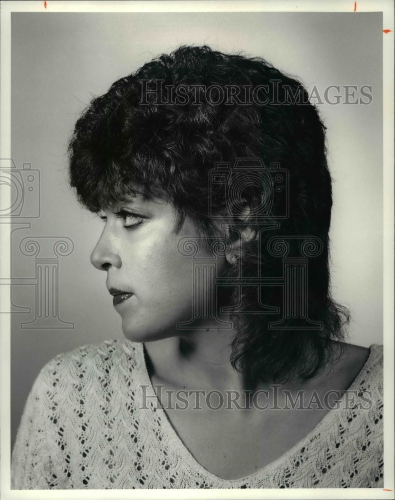 1981 Press Photo Mario Liuzzo Shag Shoulder Length Curly Hairstyl - cvb15520 - Historic Images