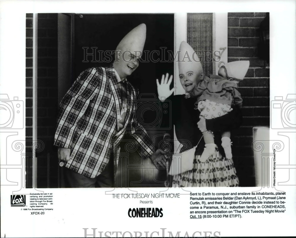 1996 Press Photo Dan Aykroyd & Jane Curtin in Coneheads - cvb15607 - Historic Images