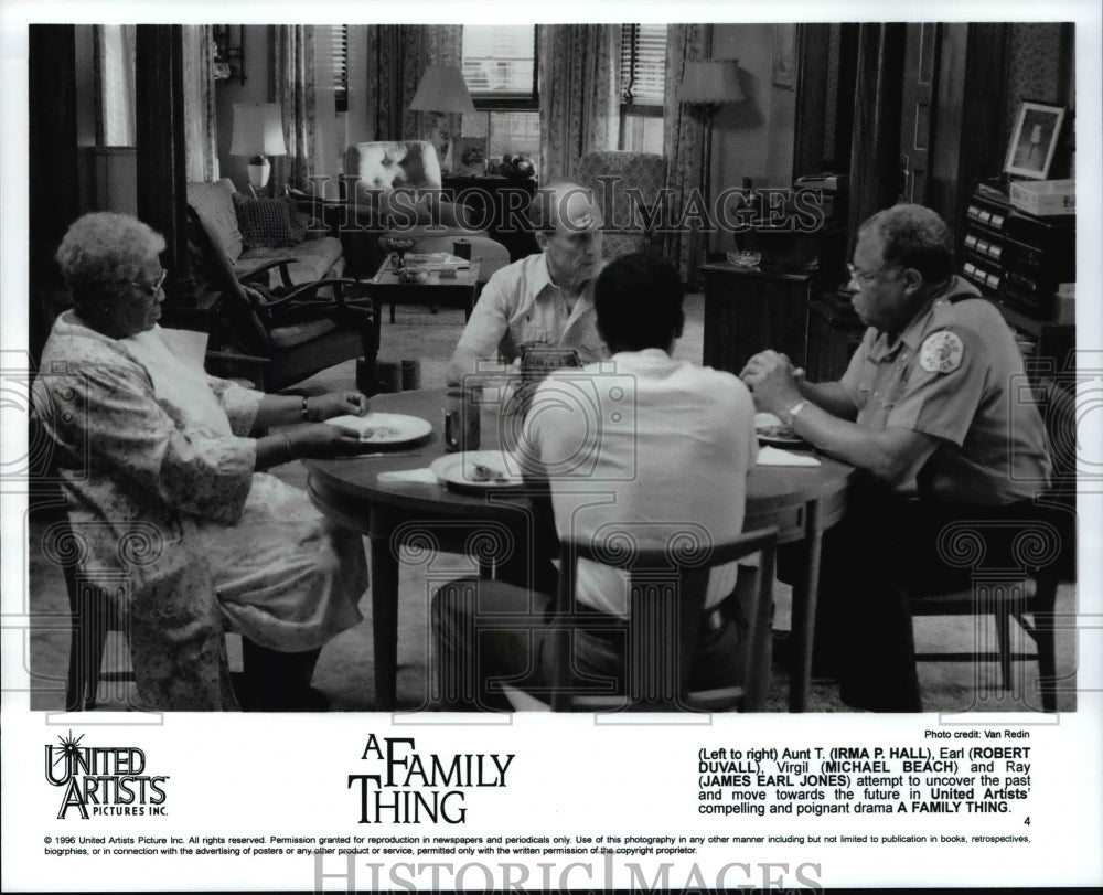 1996 Press Photo Irma P. Hall, Robert Duvall, Michael Beach & James Earl Jones - Historic Images