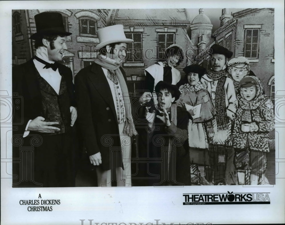 Press Photo &quot;A Charles Dickens Christmas&quot; play-Mark Hyman, Tom Erikson et al - Historic Images