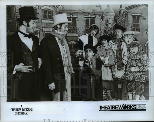 Press Photo "A Charles Dickens Christmas" play-Mark Hyman, Tom Erikson et al - Historic Images