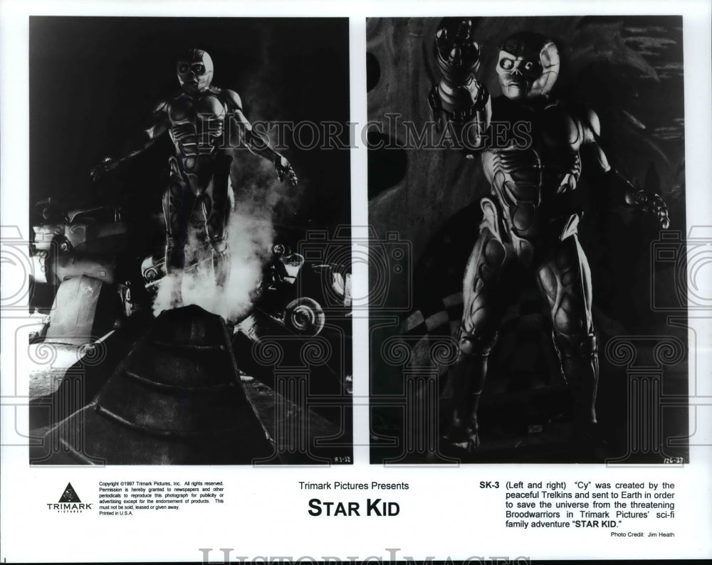 1997 Press Photo Scene of Cy in Star Kid - cvb15675 - Historic Images