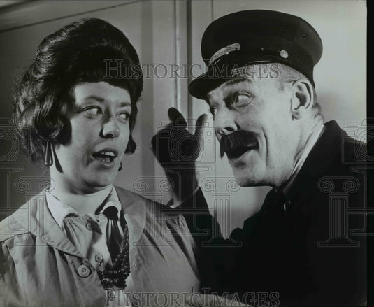 1967 Press Photo Jeanne Hepple and G. Wood in Scene from Still Life - cvb15730 - Historic Images