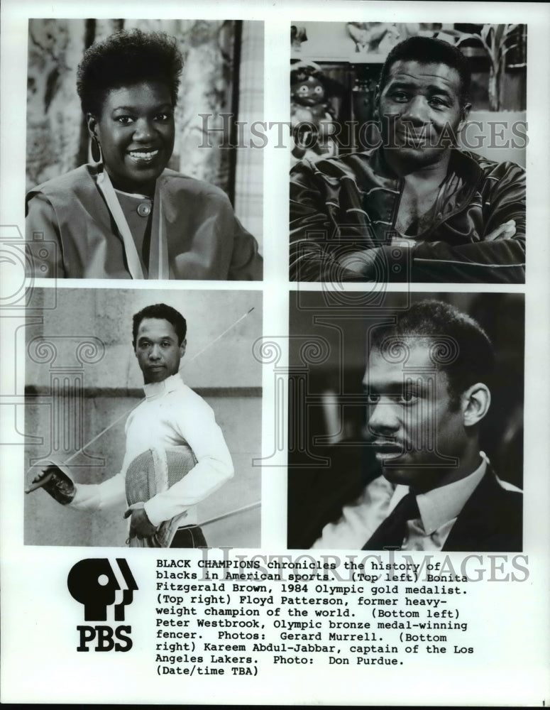 Press Photo Black Champions chronicles the history of blacks in American sports - Historic Images