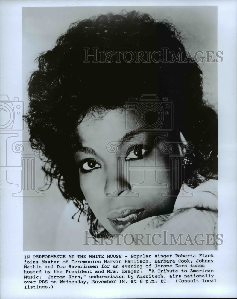 Press Photo Popular singer Roberta Flack - cvb15849 - Historic Images