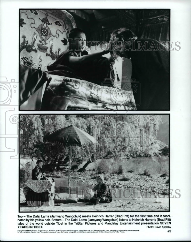 1997 Press Photo TriStar Pictures and Mandalay Ent., &quot;Seven Years in Tibet.&quot; - Historic Images