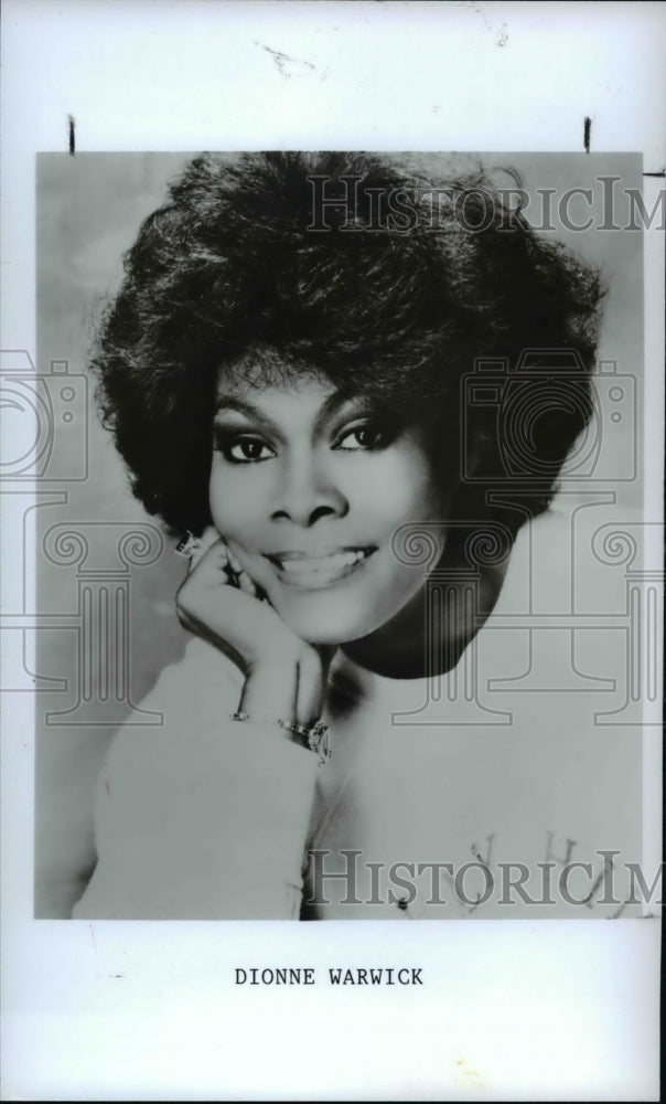 1989 Press Photo Dionne Warwick - cvb16127 - Historic Images