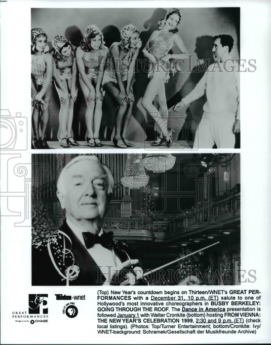 Press Photo Dance in America, New Years countdown with Walter Cronkite . - Historic Images