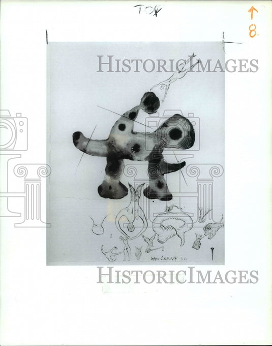 1992 Press Photo Cleveland State University Slovak Show, Stanislav Cerny "Aout" - Historic Images