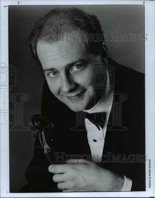 1995 Press Photo Cleveland Orchestra Concert Master, William Preucil - cvb16504 - Historic Images