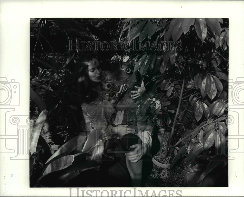 1980 Press Photo Daniel Gale &amp; Melinda Thompson in A Midsummer Night&#39;s Dream - Historic Images