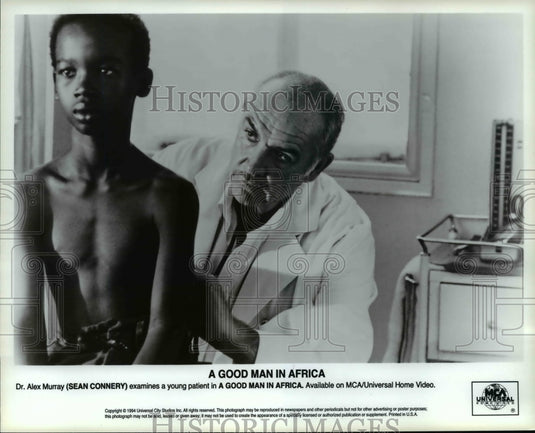 1994 Press Photo Sean Connery as Dr. Alex Murray in "A GOOD MAN IN AFRICA" - Historic Images