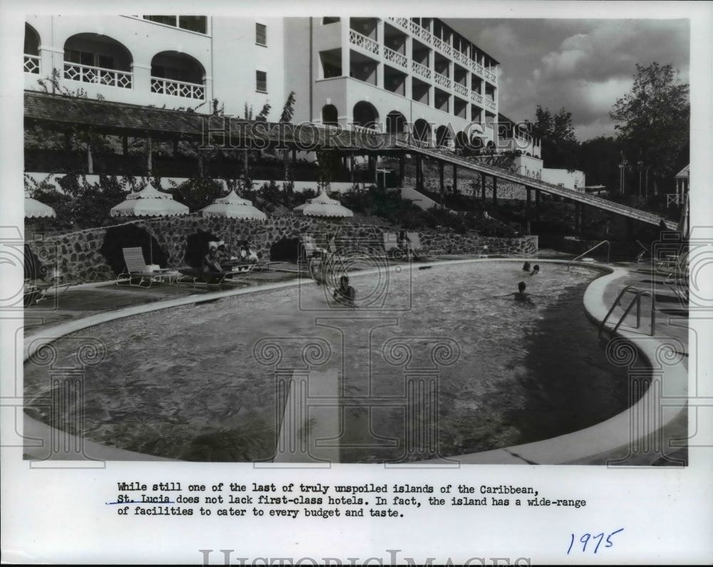 1975 Press Photo West Indies, St Lucia, Carribbean Island - cvb16929 - Historic Images