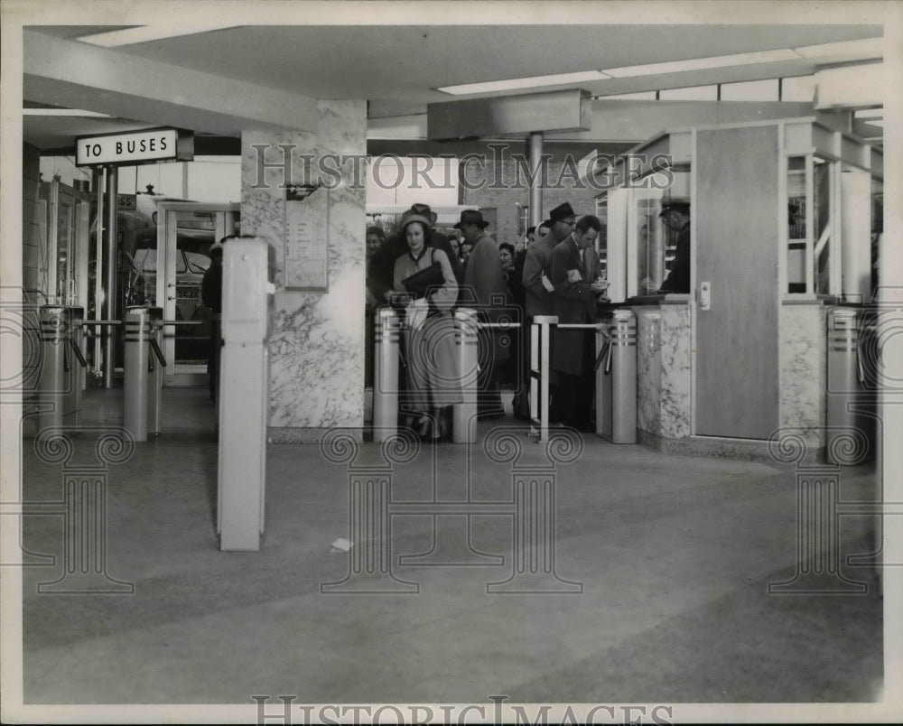 1955 Press Photo Windamere Station-Rapid Transit opening day - cvb17060 - Historic Images