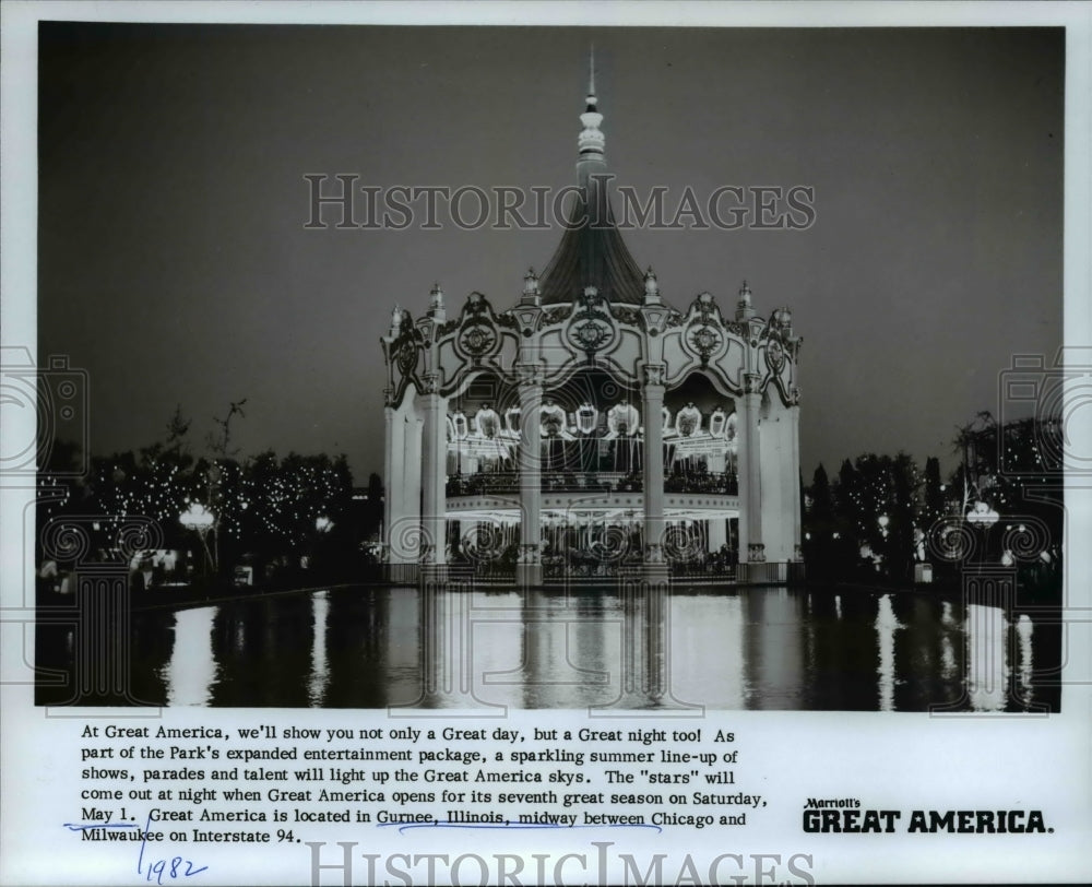 1982 Press Photo Great America Amusement Park - cvb17069 - Historic Images