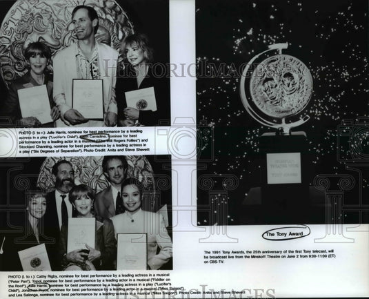 1991 Press Photo The Tony Award - cvb17159 - Historic Images