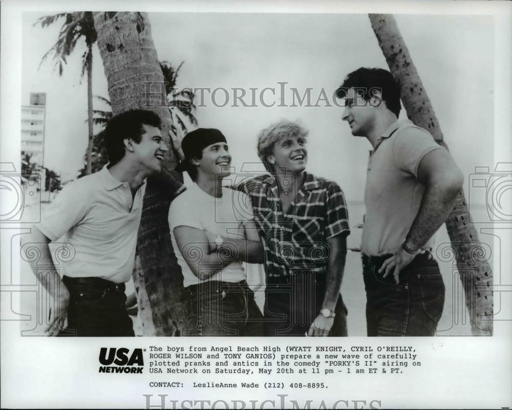 1989 Press Photo Porky&#39;s II movie actors - cvb17247 - Historic Images