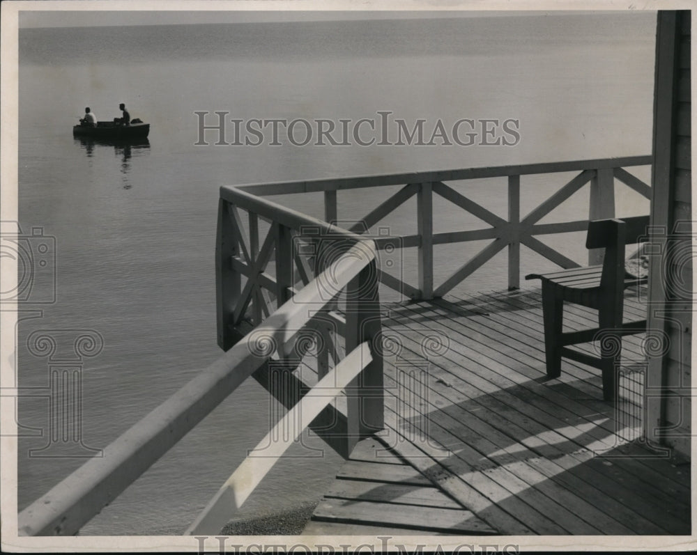 1954 Press Photo Sheppard Murder Case at Beach ground - cvb17345 - Historic Images