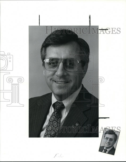 1991 Press Photo Jim Jerele, pres of Local 880 United Food & Commercial Workers - Historic Images