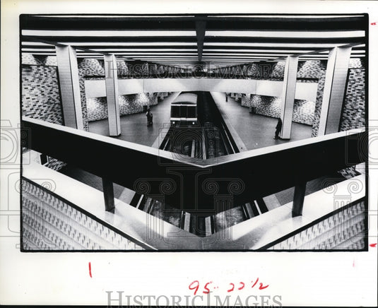 1976 Press Photo Montreal Metro or Subway Systems - cvb17742 - Historic Images