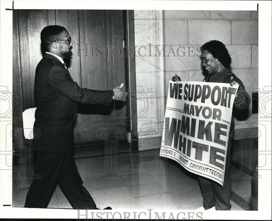 1991 Press Photo Cleveland Mayor Michael White - cvb17752 - Historic Images