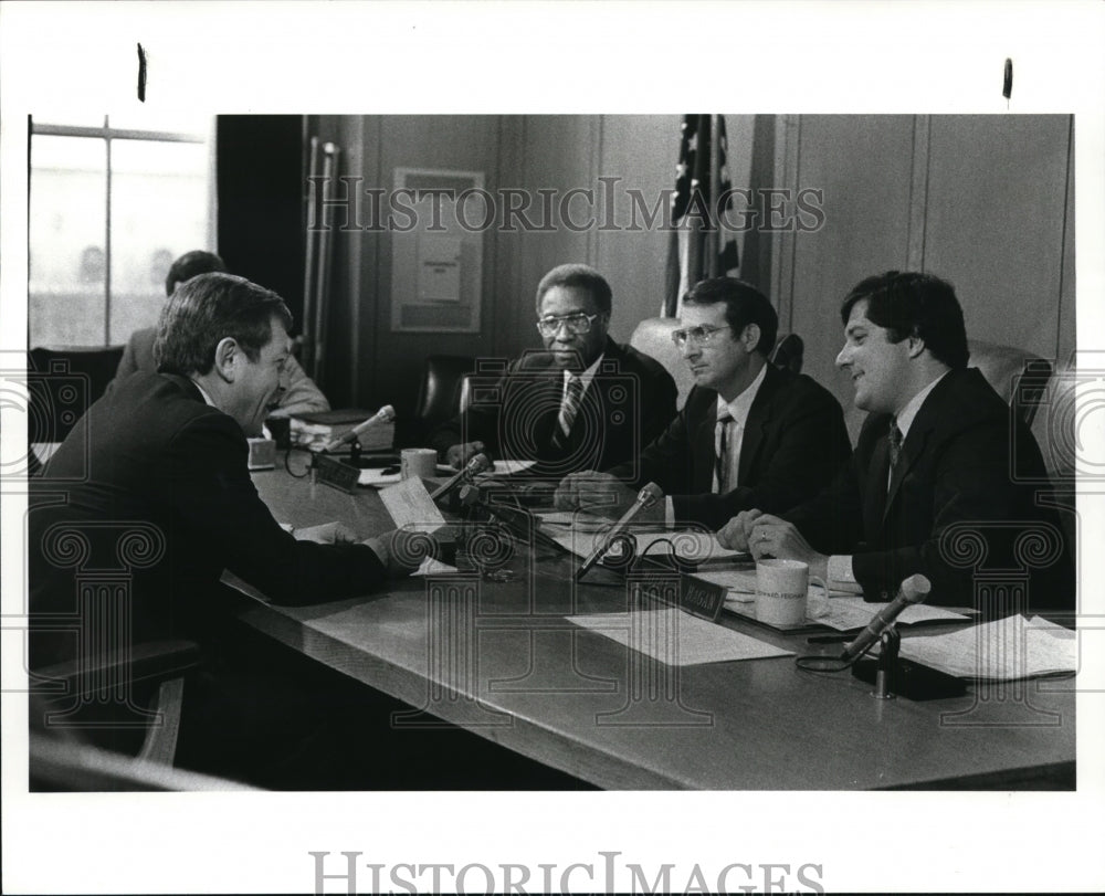 1983 Press Photo Cuyahoga County Commissioners - cvb17768 - Historic Images