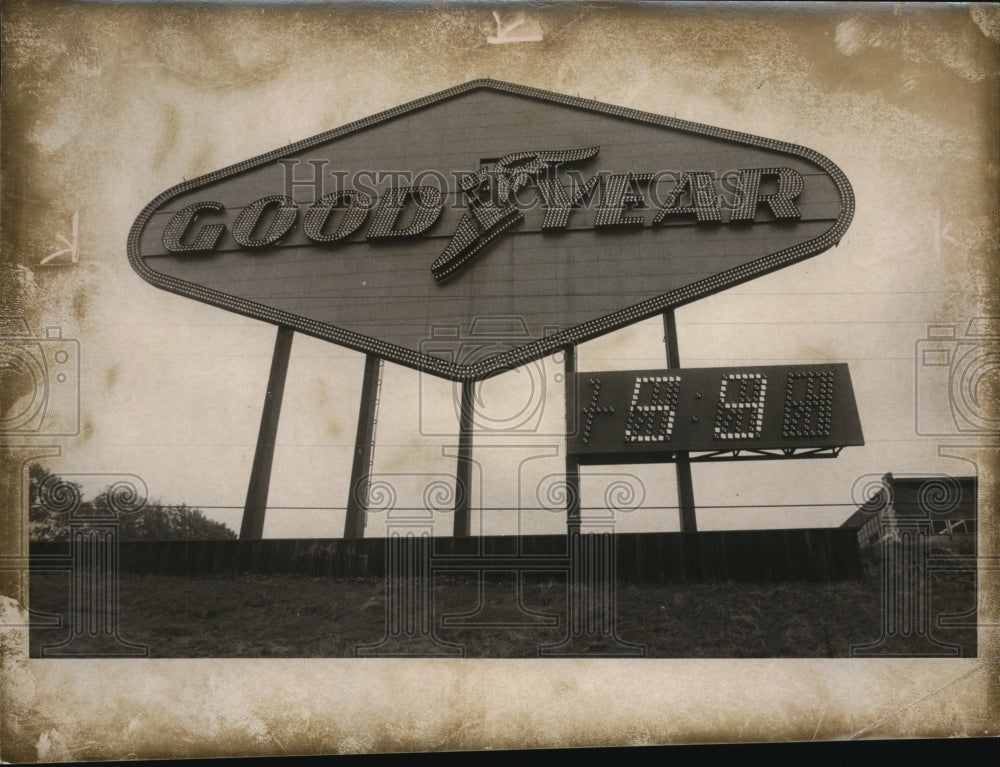 1973 Goodyear Tire and Rubber Company Sign-Historic Images