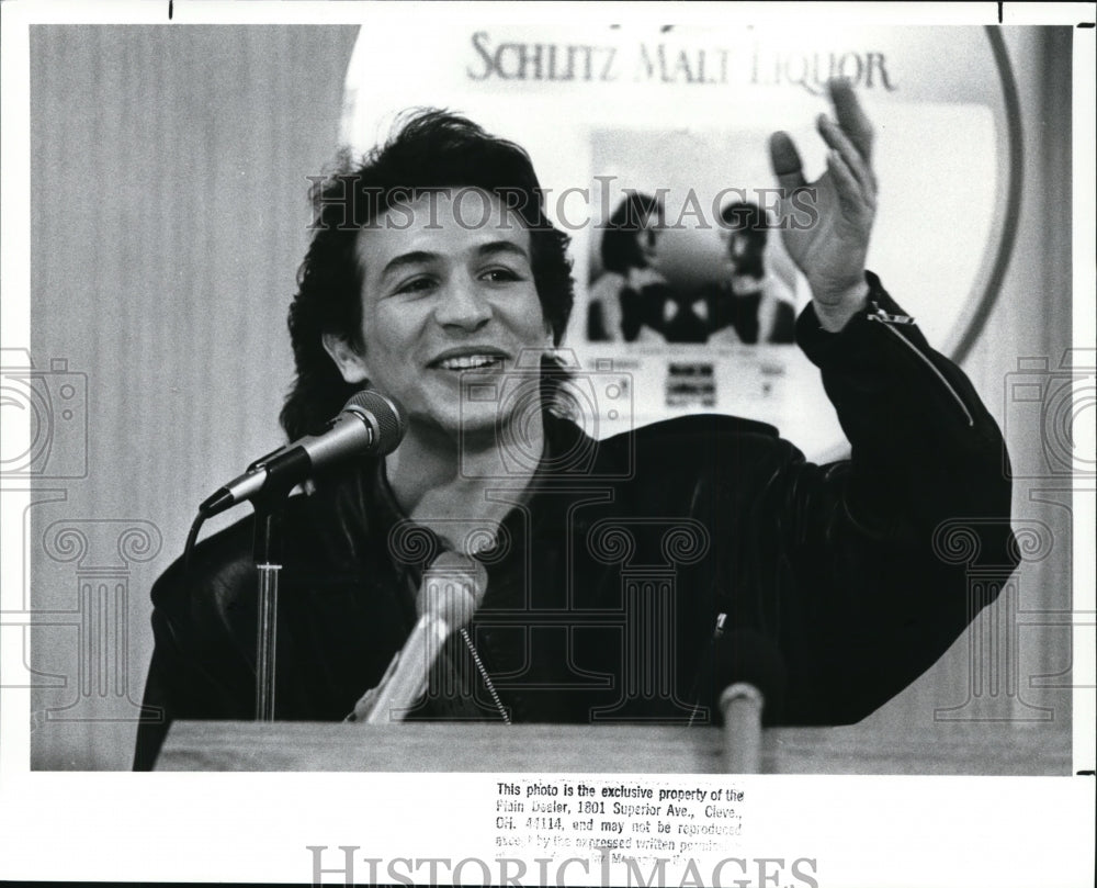 1989 Press Photo Ray Boom Boom Mancini - cvb17874 - Historic Images