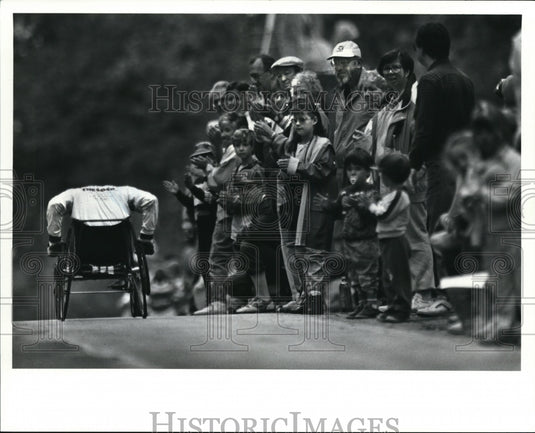 1990 Press Photo Wheelchair race-Cleveland - cvb18041 - Historic Images